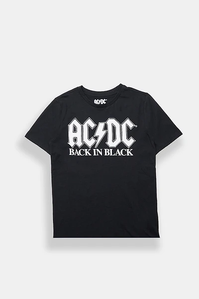 Youth AC/DC Back Black Graphic Tee