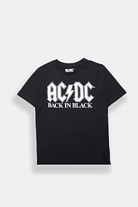 Youth AC/DC Back Black Graphic Tee