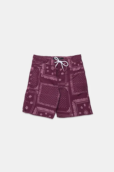 Arsenic Youth Bandana Print Beach Shorts