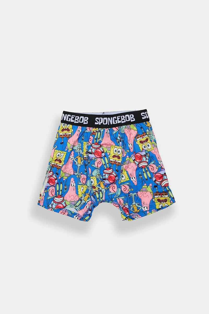 Boxer imprimé personnages de Bob l'éponge junior