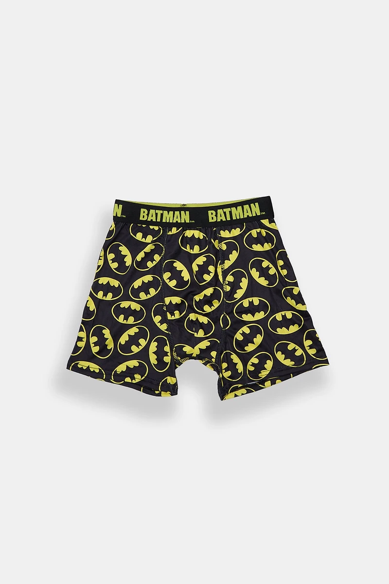 Boxer imprimé logos Batman junior