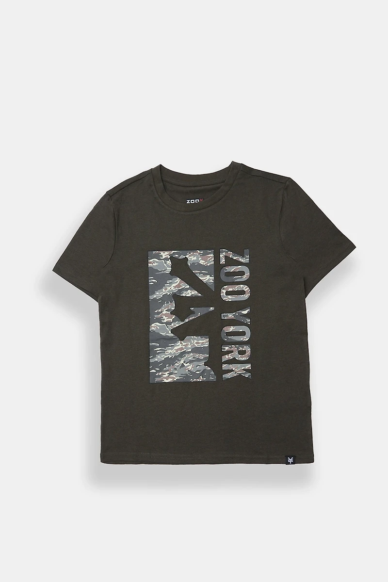 Zoo York Youth Camo Fill Logo Tee