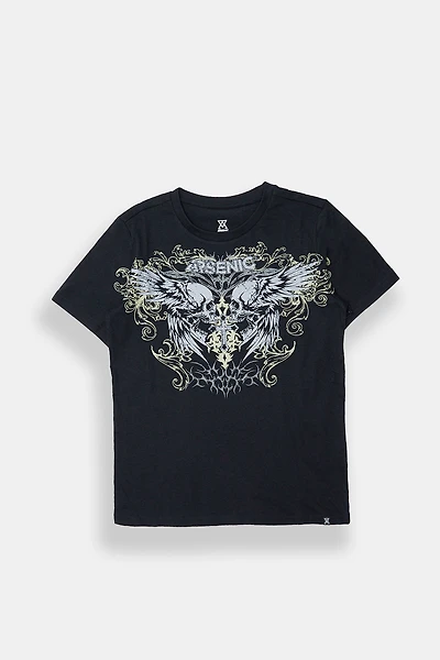Arsenic Youth Winged Skulls Graphic Tee