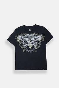 Arsenic Youth Winged Skulls Graphic Tee