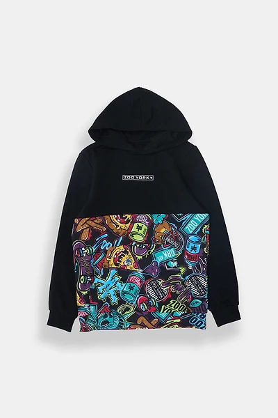 Zoo York Youth Graffiti Print Hoodie