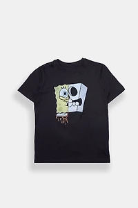 Youth SpongeBob Skeleton Graphic T-Shirt