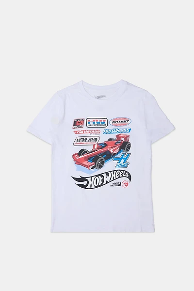 T-shirt imprimé Hot Wheels Racing junior