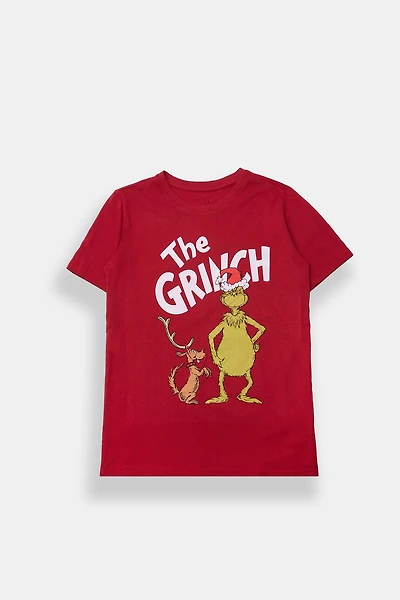 T-shirt imprimé Le Grinch et Max junior