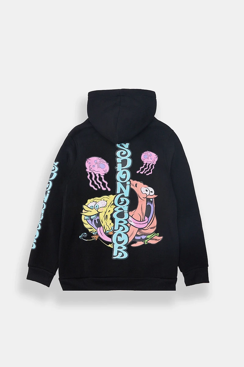 Youth SpongeBob & Patrick Graphic Hoodie