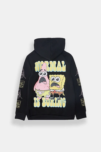 Youth SpongeBob Normal Is Boring Graphic Hoodie