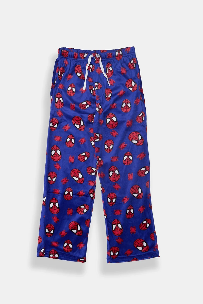 Youth Spider-Man Plush Pajama Pant