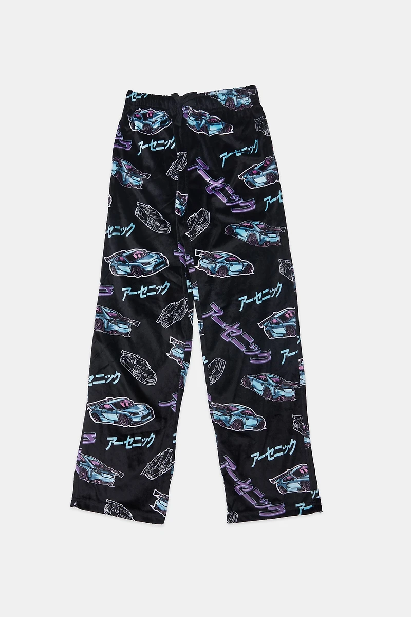 Youth Racing Plush Pajama Pant