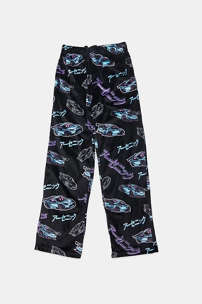 Youth Racing Plush Pajama Pant