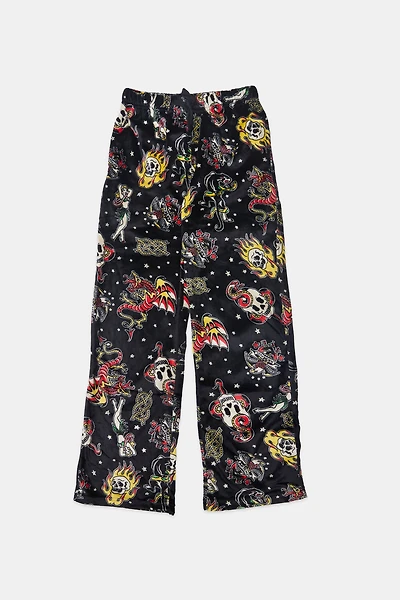Pantalon de pyjama en peluche motif tattoo junior