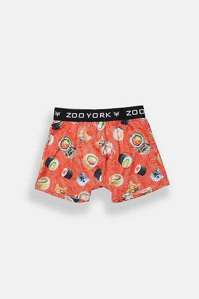 Boxer imprimé chats et sushis Zoo York junior