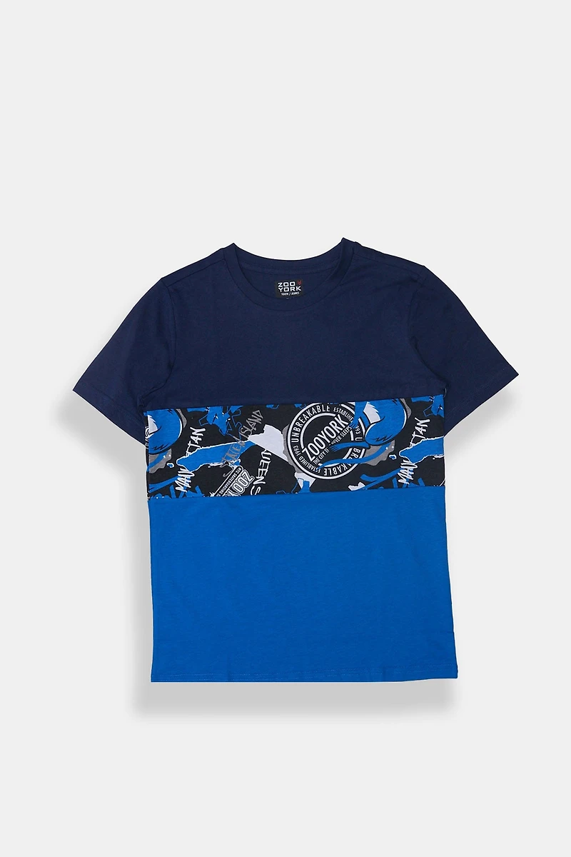 Zoo York Youth Colour Block Printed T-Shirt