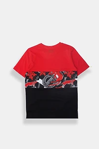 Zoo York Youth Colour Block Printed T-Shirt