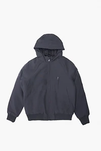 Veste bomber à capuchon et manches raglan junior
