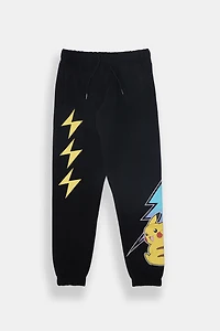 Jogger en molleton imprimé Pokémon Pikachu junior