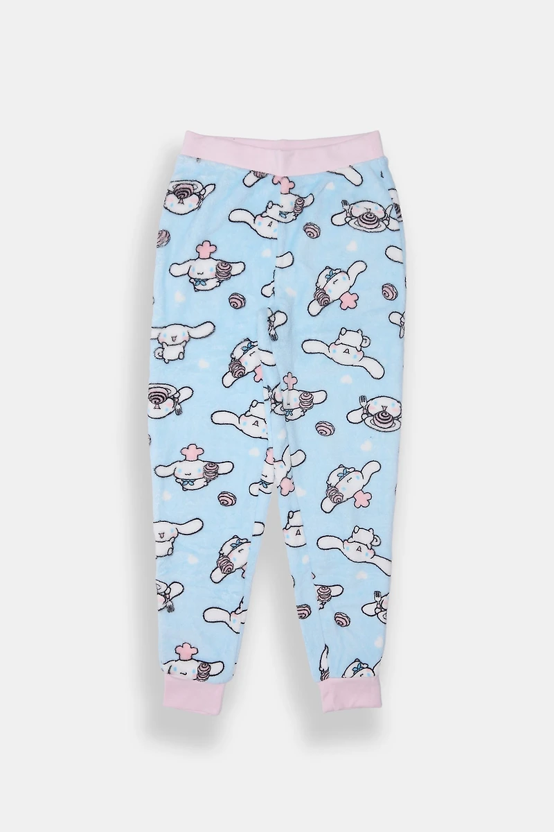 Girls Cinnamoroll Plush Pajama Pant