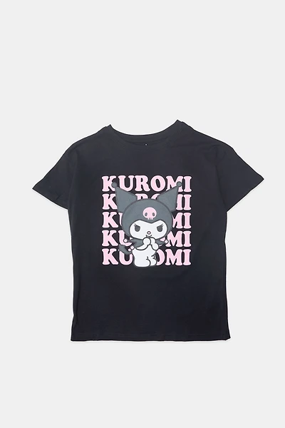 Girls Kuromi Graphic T-Shirt