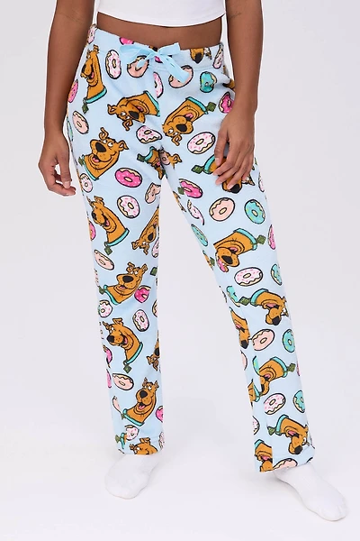 Scooby Doo Printed Plush Pajama Bottoms
