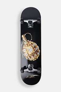 Skateboard imprimé grenade dorée Zoo York 8"