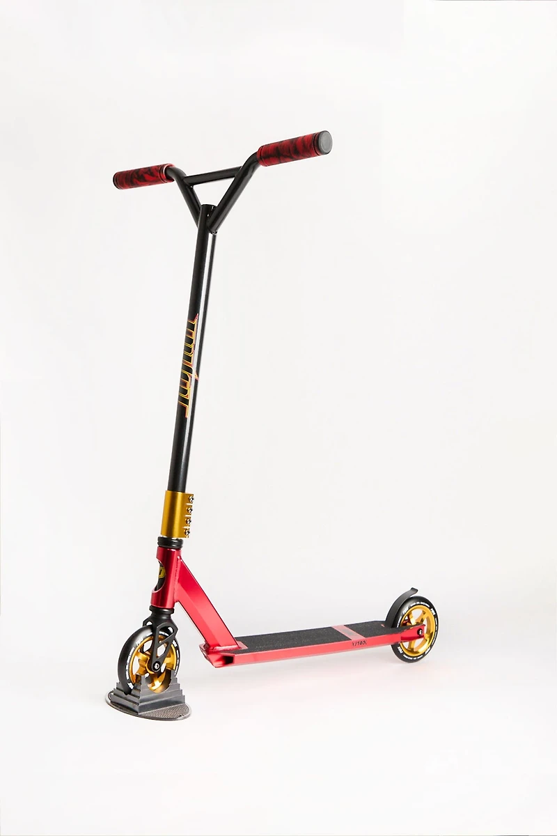Trottinette Pivot X-Park dorée et rouge