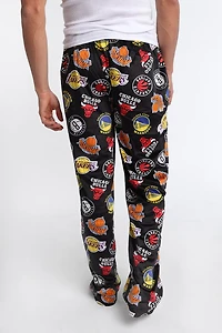 NBA Multi Logo Silky Fleece Pajama Pants