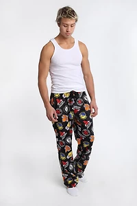 Pantalon pyjama en molleton soyeux imprimé Logos NBA