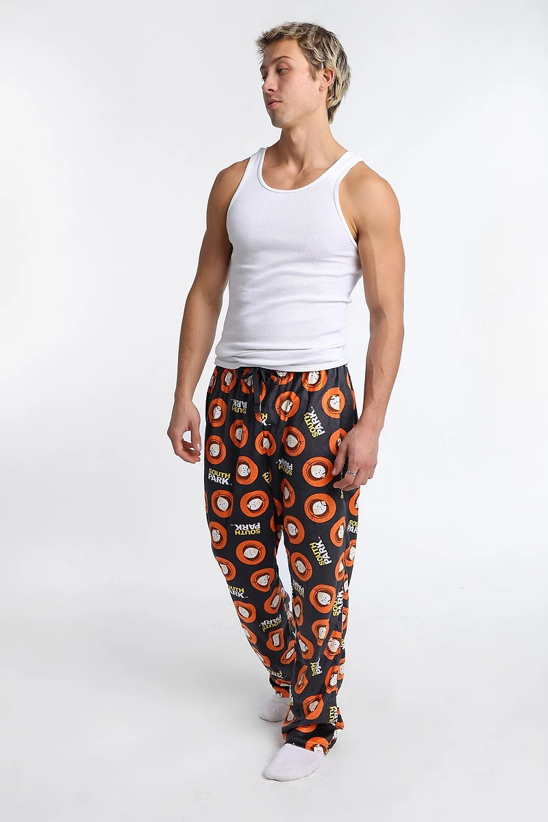 Pantalon pyjama en molleton soyeux imprimé South Park