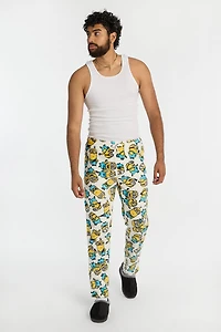 Mens Minions Plush Pajama Pant