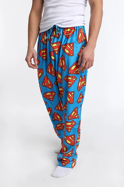 Superman Silky Fleece Pajama Pants