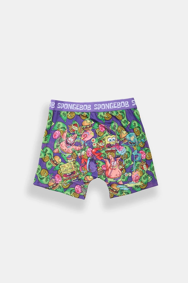 SpongeBob & Patrick Printed Boxer Briefs