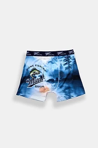 Miller Gone Fishing Printed Boxer Brief