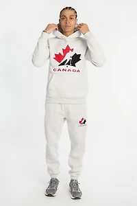 Mens Team Canada Hockey Chenille Logo Hoodie