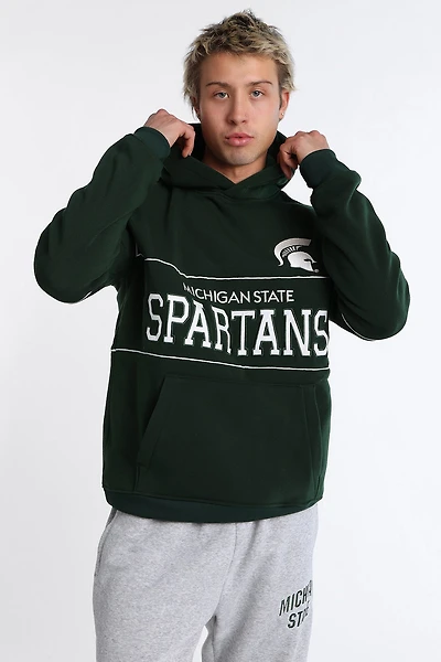 Haut à capuchon panneaux brodé Michigan State Spartans