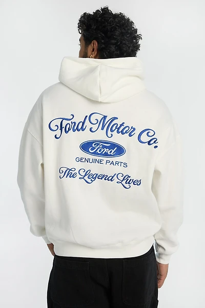 Mens Ford Motor Co. Embroidered Hoodie
