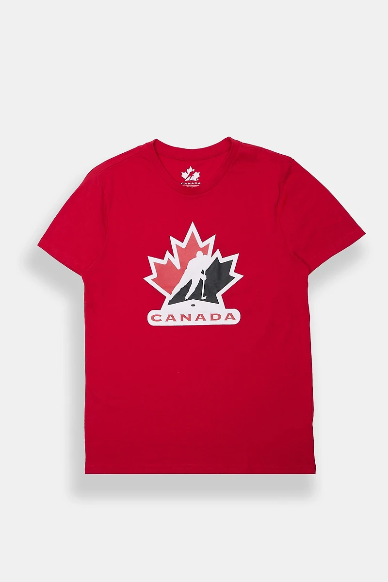 T-shirt imprimé logo Team Canada Hockey homme