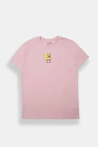 Mens SpongeBob Surprised Puff Graphic Tee
