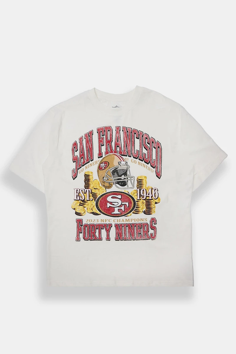 Mens San Franciso Forty Niners Graphic Oversized Tee