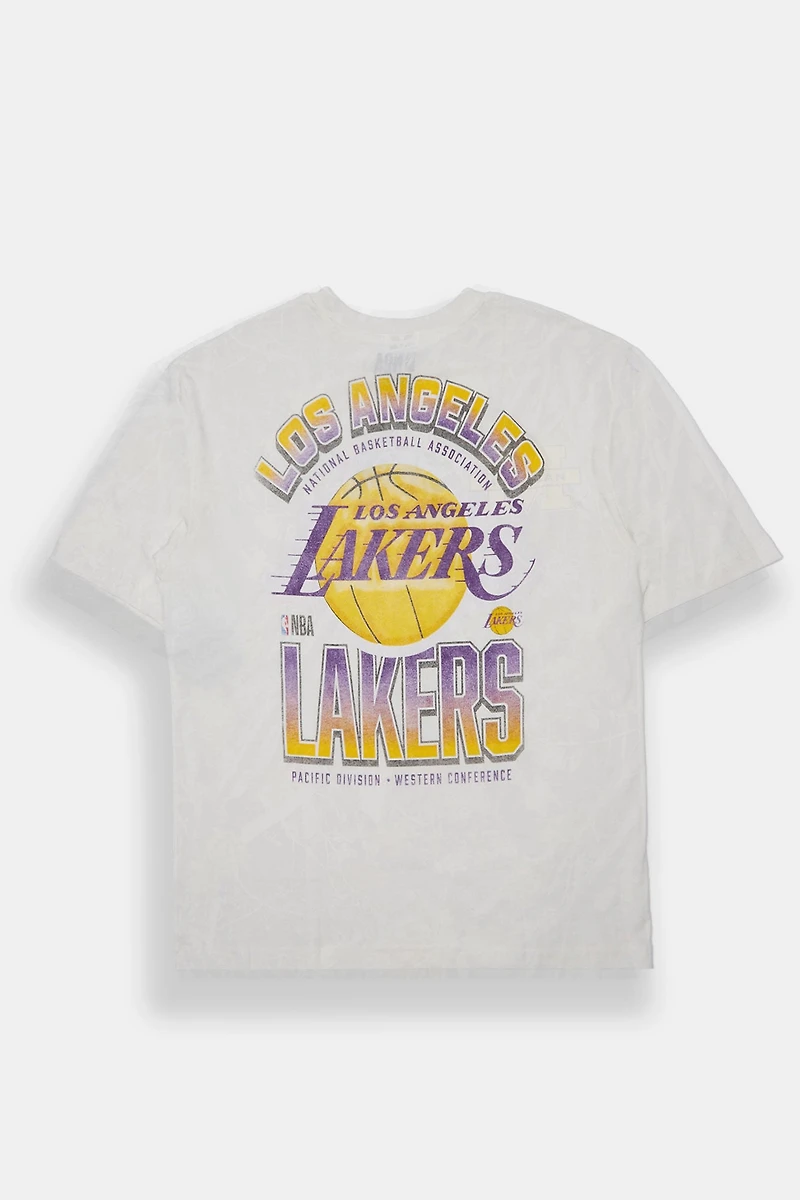 T-shirt surdimensionné imprimé LA Lakers homme