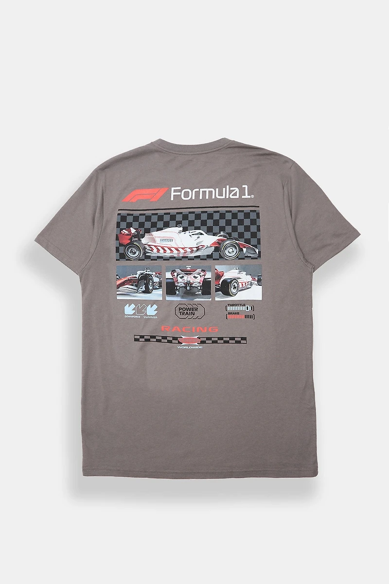 T-shirt imprimé F1 homme