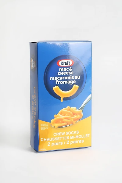Mac & Cheese Crew Socks - Giftable 2-Pack