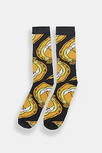 Chaussettes jacquard imprimées Garfield