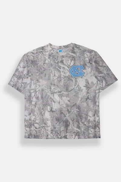 T-shirt camouflage arbres imprimé logo UNC homme