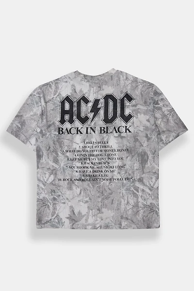 T-shirt camouflage arbres imprimé AC/DC Back Black homme