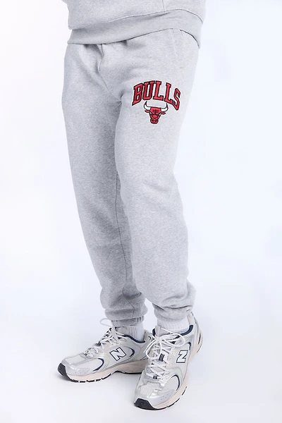 Mens Chicago Bulls Grey Melange Sweatpant