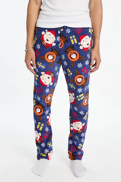 Mens South Park Christmas Plush Pajama Pant