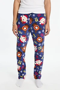 Mens South Park Christmas Plush Pajama Pant